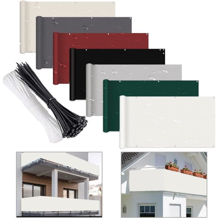 LOVE STORY Brise Vue Pour Balcon 90x400cm, Imperméable Couverture