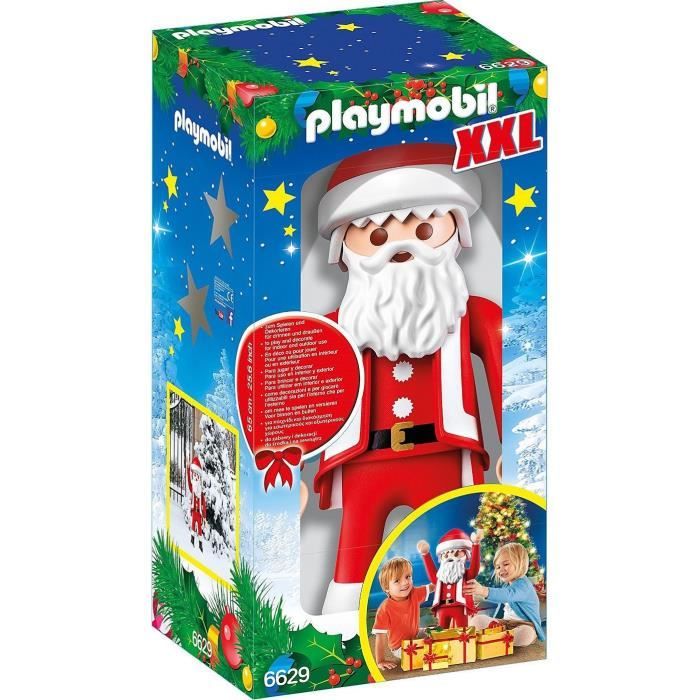 Figurine XXL Géante Père Noël Playmobil - Rouge - 60 cm - Dès 4 ans