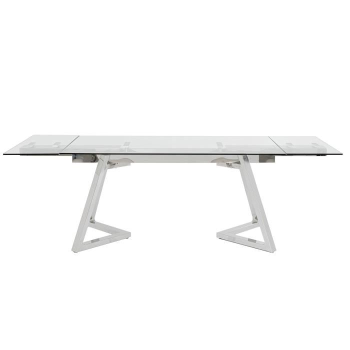 table à rallonges meila 240x90cm kare design
