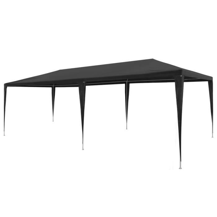 VidaXL Tente de réception 3x6 m PE Anthracite 45088