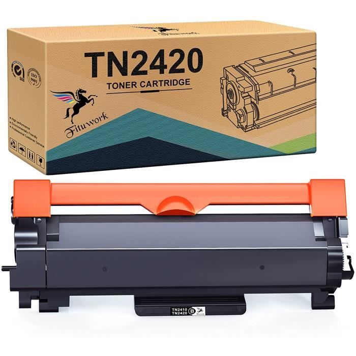 Hehua Cartouche de Toner Compatible TN2420 TN-2420 TN2410 TN-2410