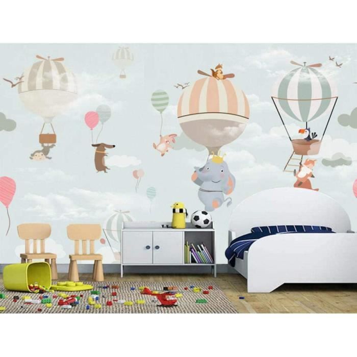 Murales Panoramique 3d Dessin Anime Bebe Elephant Montgolfiere 3d Papier Peint Mural Poster Enfant Chambre Garcon Fille Ado De 129 Cdiscount Bricolage