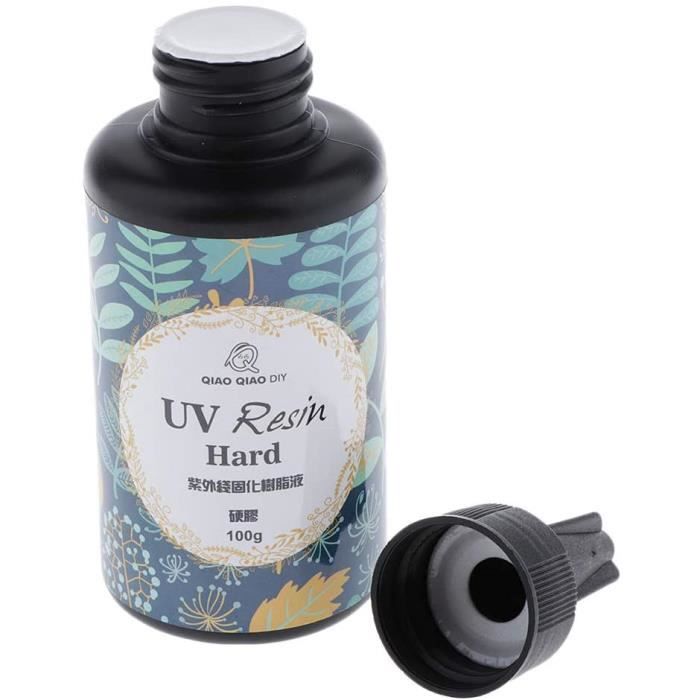 Résine UV,100 G,Résine époxy Transparente,Durcissante Aux UV,Pour La Fabrication De Bijoux,Décoration Solaire Transparente,Activée Par La Lumière Du Soleil,Pour Moulage Et Revêtement De Résine
