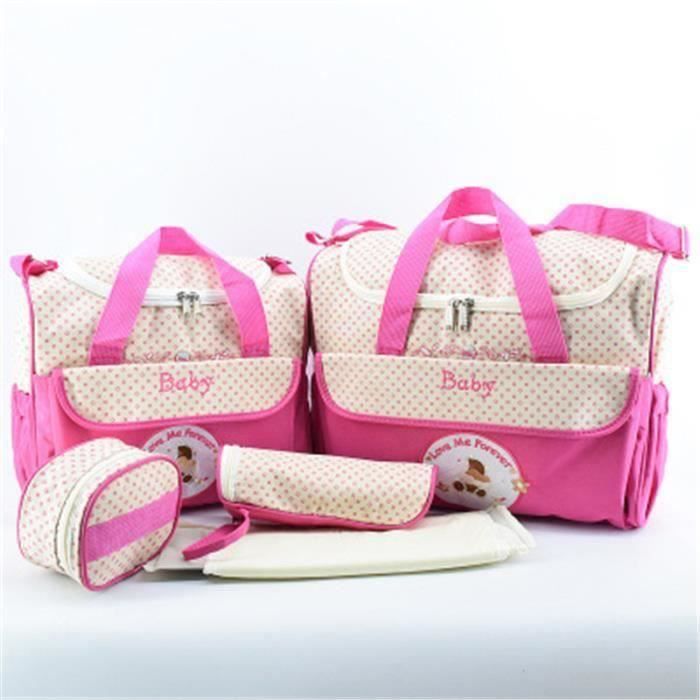 Sac de Messager à Langer pour Bébé, Grande Capacité Sac à Couches  Imperméable Lit de Bébé Pliable de Voyage Sac de Voyage,Rose - Cdiscount  Puériculture & Eveil bébé