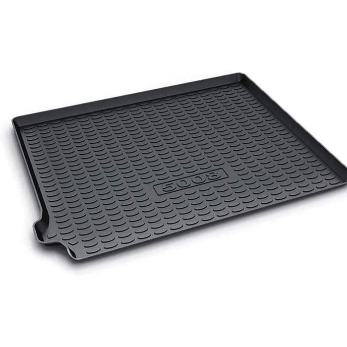 Voiture Tapis de coffre pour Peugeot 5008 Auto tapis De Coffre Aoutchouc Bac Antid/éRapant Protection Coffre Coussinets Accessoires Style Voiture 2017 2018 2019 2020 2021 version 7 places