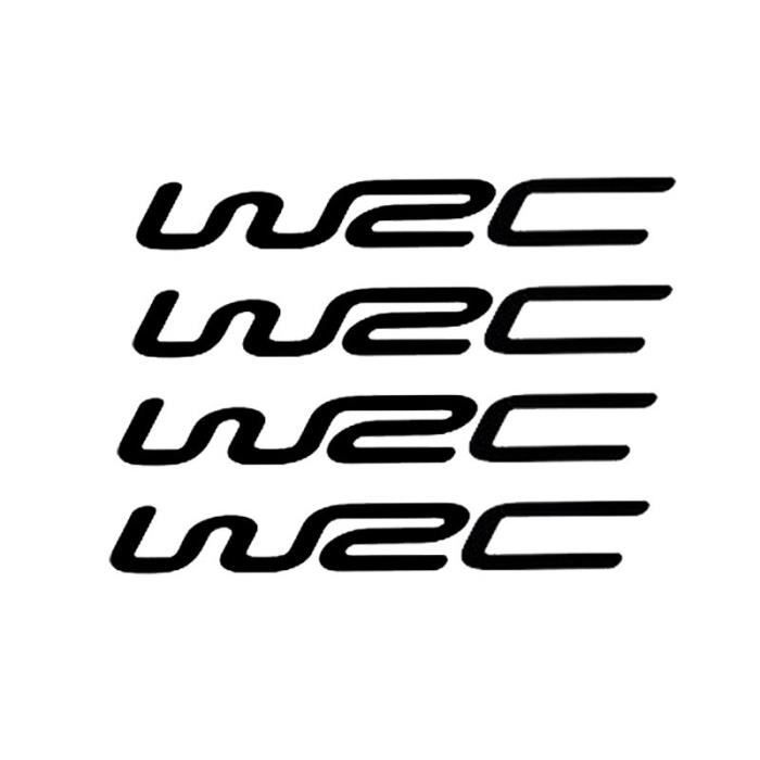 Black -Autocollants réfléchissants pour poignée de porte et poignet,  étiquette de voiture modifiée WRC de rallye Cross Country du mo