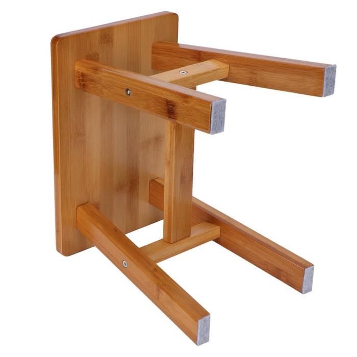 sonew tabouret en bambou petit tabouret polyvalent en bambou tabouret bas banc enfants pour maison fournitures de salon(rectangle s