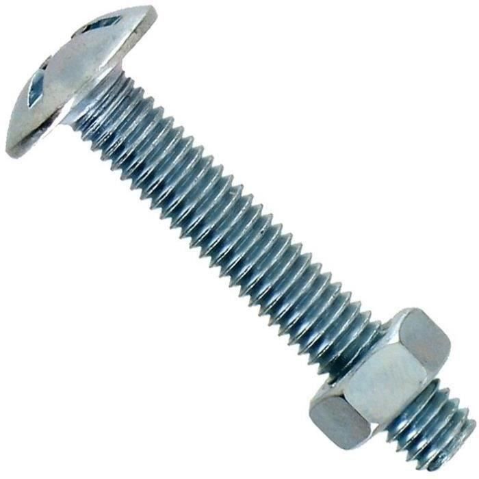 BATIVIS/VYNEX - Boulon poelier azi 8x80 coque x 4