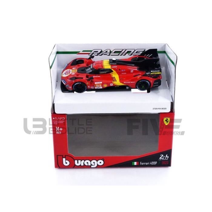 Modèle réduit 1/43 - BBURAGO - FERRARI 499P - Winner Le Mans 2023 - 3.0L Turbo V6 - Réf. 36320/36322-499 Modèle réduit 1/43 - BBURAGO - FERRARI 499P - Winner Le Mans 2023 - 3.0L Turbo V6 - Réf. 36320/36322-499