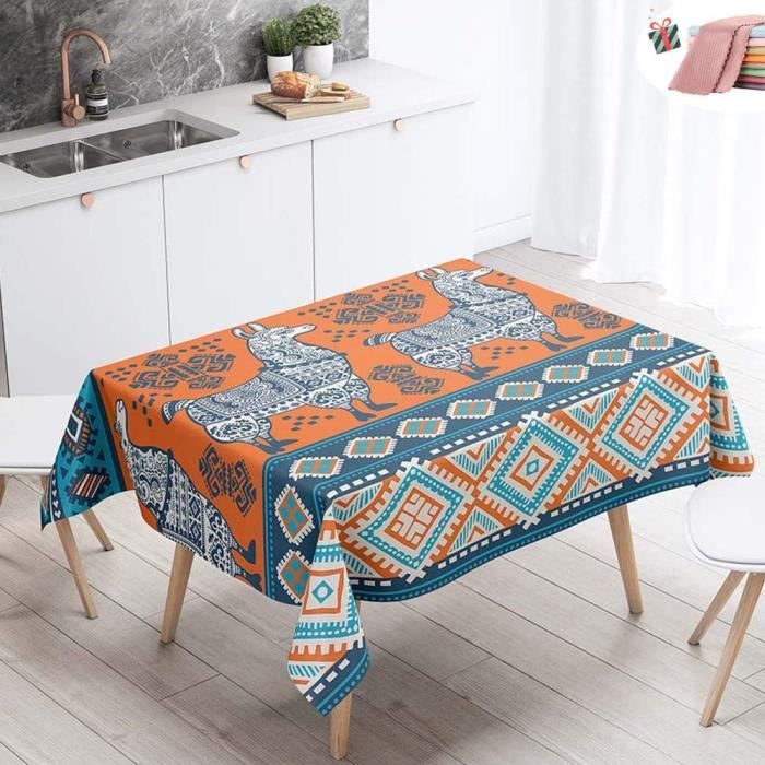 Nappe Rectangulaire Nappe De Table Imperméable Lavable Et Facile D ...