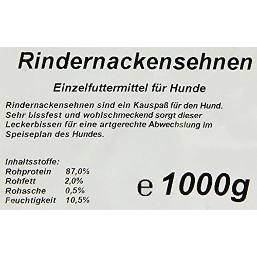 EcoStar Chien Snack Rinder Nuque sehnen 1 kg, 1er Pack (1 x 1 kg) - 8299