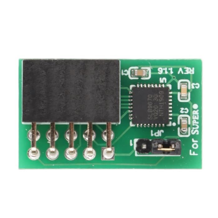 HENPuce TPM 2.0 Module de sécurité de chiffrement à distance TPM2.0 pour SuperMicro 10pin SPI