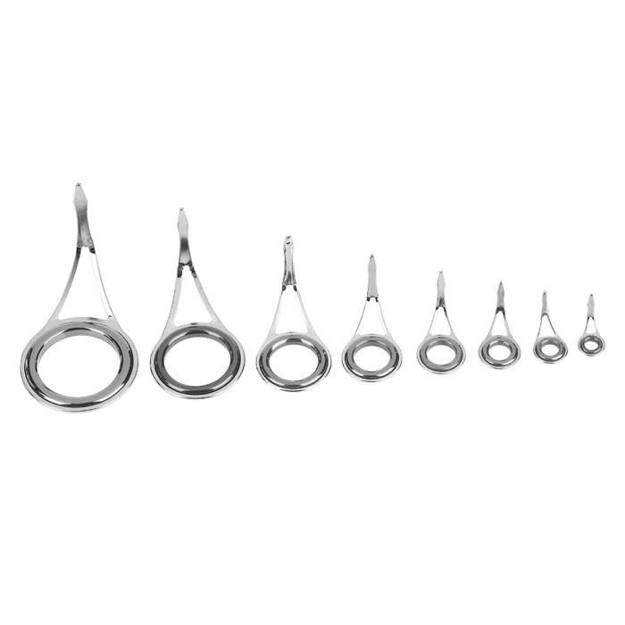 Kit D'anneaux De Guidage Pour Canne à Pêche – Acier Carbone + Céramique – Réparation Et Remplacement – Plusieurs Styles Disponibles