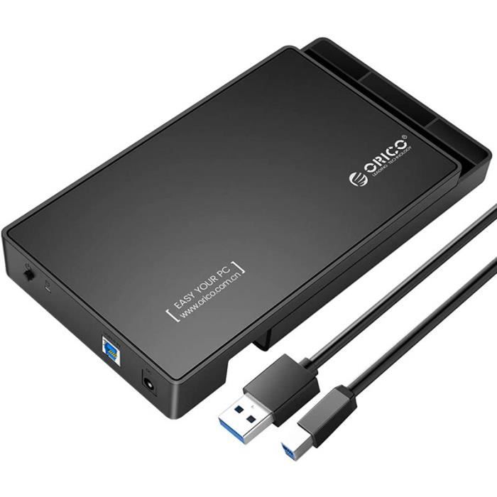 USB 3.0 Boîtier Disque Dur Externe, pour Disque Dur/SSD SATA 3,5/2,5 Pouces  Jusqu'à 16 to, Boîtier de Disque Dur 3,5'' sans Outil - Cdiscount  Informatique