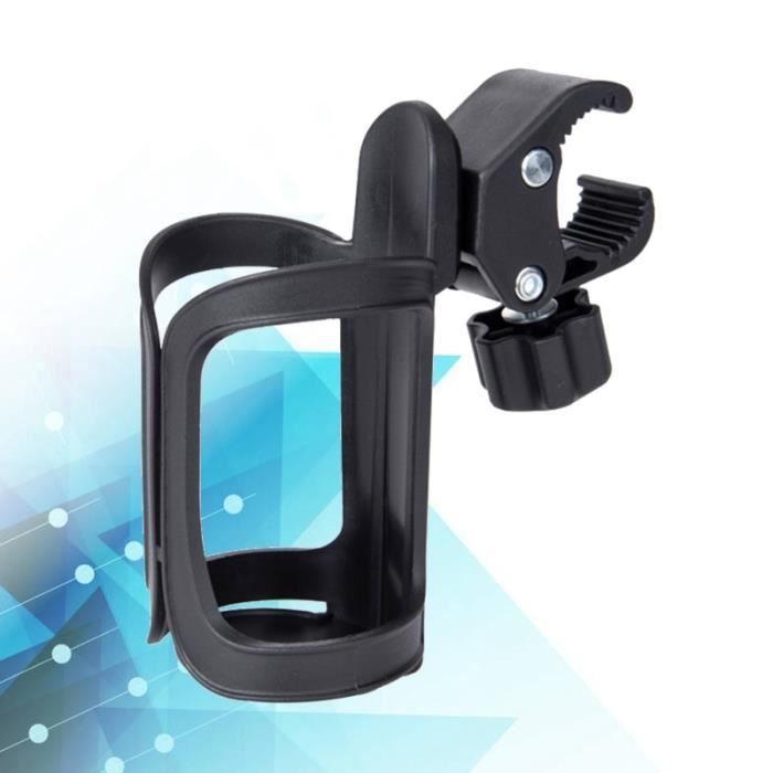 Porte-gobelet Universel Rotatif 360° – Pour Poussette, Vélo, Fauteuil Roulant, Réglable, Bande élastique