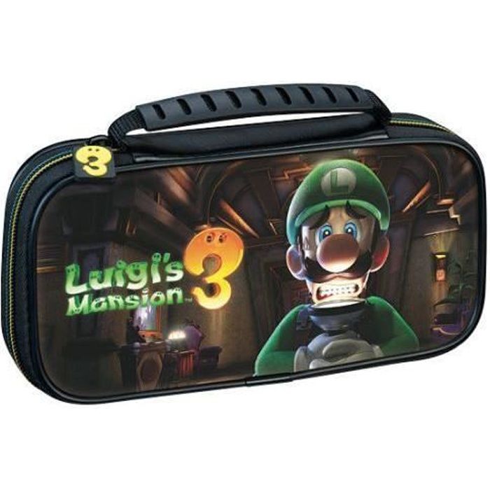 BigBen Pochette de transport Deluxe Luigi's Mansion 3 Noir pour Nintendo Switch Lite - 0663293111299