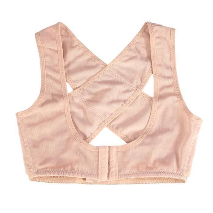 Soutien-gorge Correcteur De Posture En X - Femme, Fermeture Avant, Maintien Dos Et Poitrine, Pour Sport Et Quotidien