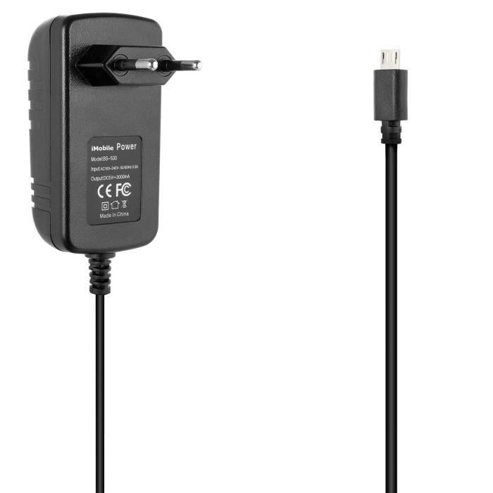 Alimentation 5v 200mA/3000mA Chargeur iMobile®