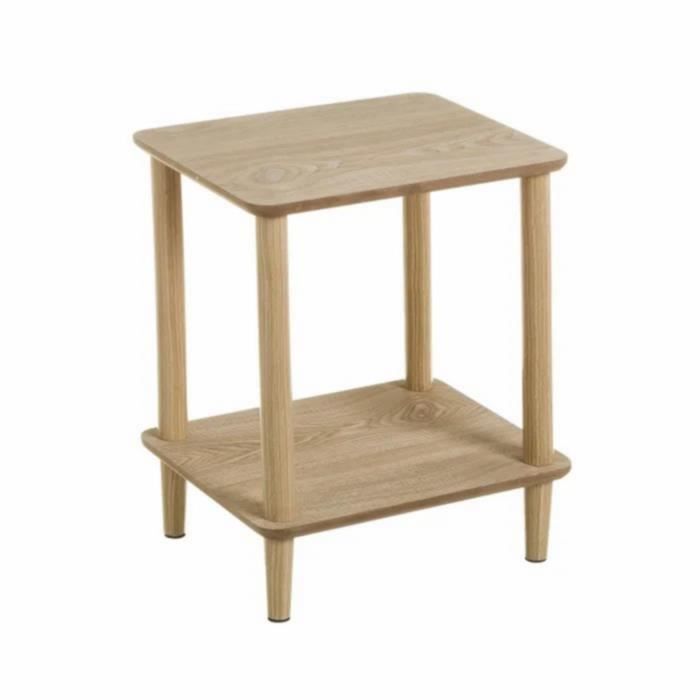 Guéridons table dappoint coloris naturel - Longueur 40 x Profondeur 34 x Hauteur 47 50 cm