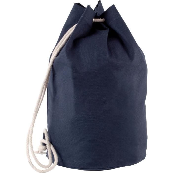 Sac Kimood Marin en Coton avec Cordon - bleu marine - TU