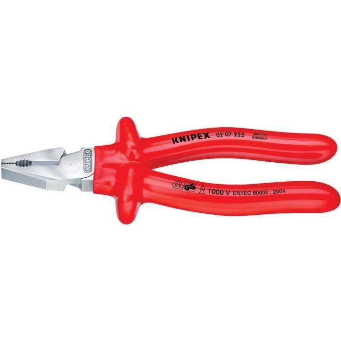 Pince universelle - KNIPEX - 02 07 200 - 200mm - Rouge