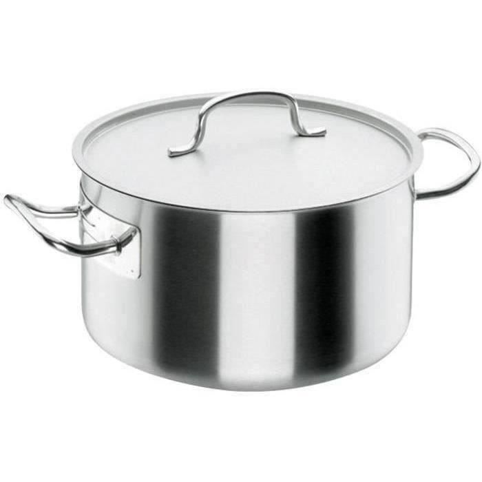 Braisière avec couvercle Inox pro - D : 28 cm