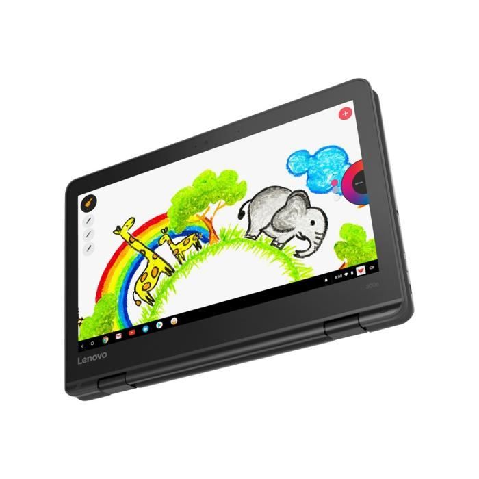 Top achat PC Portable LENOVO 300e Chromebook (1st Gen) 81H0 - MT8173c 1.3 GHz - Chrome OS - 4 Go RAM - 32 Go eMMC - 11.6" pas cher Top achat PC Portable LENOVO 300e Chromebook (1st Gen) 81H0 - MT8173c 1.3 GHz - Chrome OS - 4 Go RAM - 32 Go eMMC - 11.6" pas cher