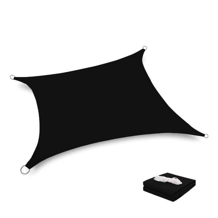 Voile D'Ombre Extérieur - Tissu Oxford Imperméable - Protection UV 70% - Marque Aunct