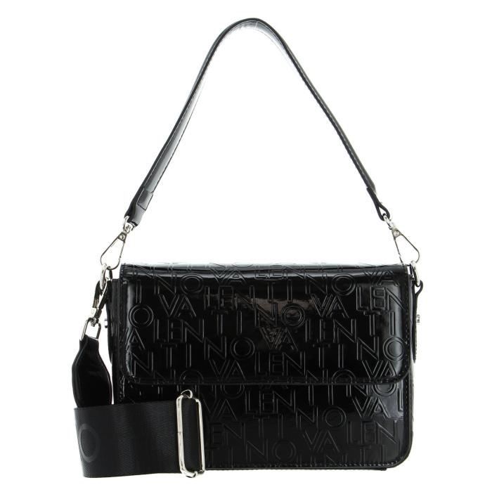 VALENTINO Wet Flap Bag Nero [241702] - sac ?� ?�paule bandouli?�re sacoche noir - Cdiscount 