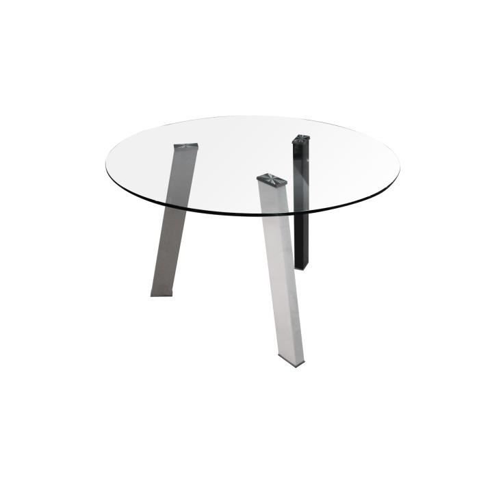 Table Ronde En Verre 3 Pieds Colores Arminas Achat Vente