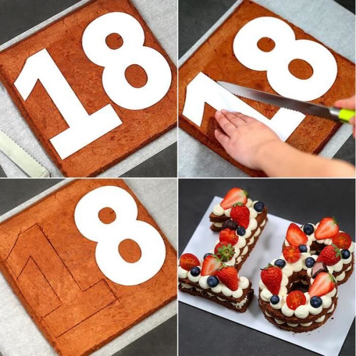 Grand Nombre Boites A Gateaux Moule A 0 9 Numeros Gateau