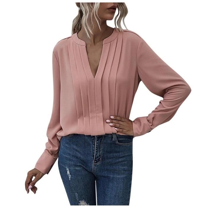 Blouse femme unie best sale