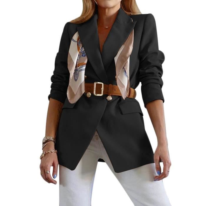Veste tailleur femme avec sale ceinture