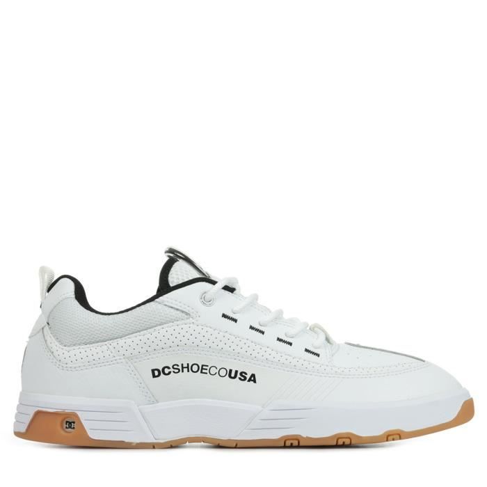 Baskets Homme DC Shoes Legacy 98 Slim Blanc Lacets Empeigne
