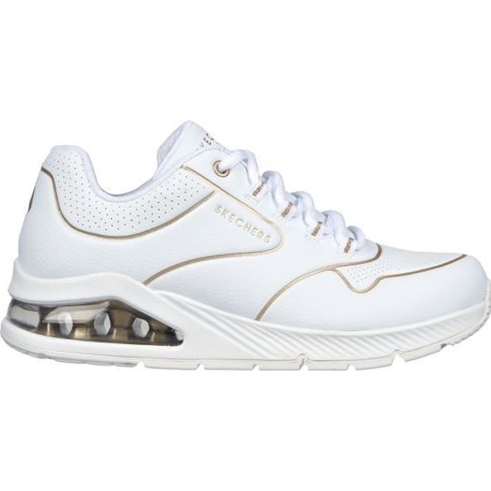Basket Femme SKECHERS Uno 2 Blanc Compense Lacets Blanc Cdiscount Chaussures