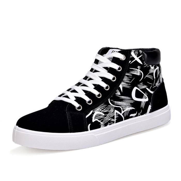 Chaussures montantes Mode Homme Basket Skate Blanc Achat