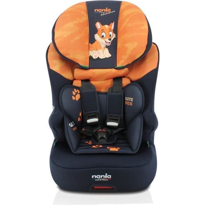 Siège auto isofix NANIA SPIRIT 40-150 cm R129 – 0 à 10 ans- Dos route  40-105 cm – Têtière réglable - Inclinable - Pivotant - Noir