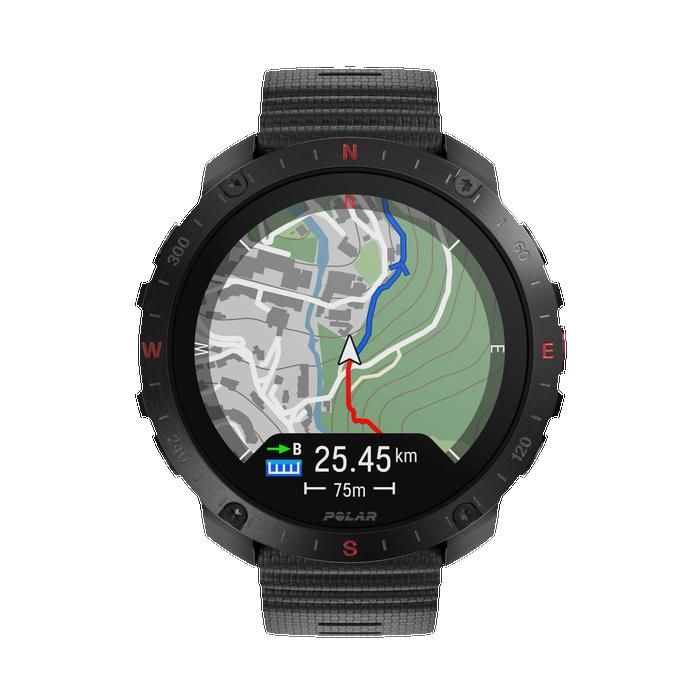Polar Grit X2 Pro Night Black Montre de trail et de sports outdoor haut de gamme
