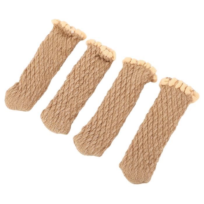 Keenso Protège-pieds De Chaise 24 Pièces Chaise Jambe Protecteurs De Sol TPR Feutre Bas