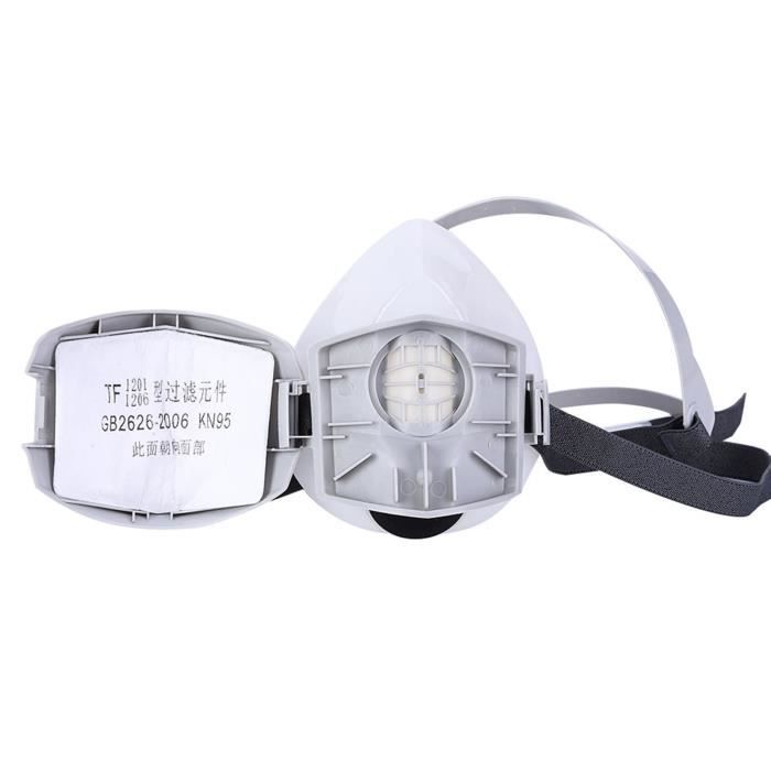 Masque Réutilisable RONAN Avec Filtres - Masque Peinture Anti-Poussière Anti-Gaz Complet