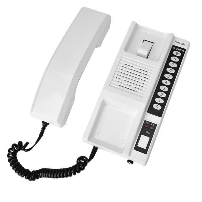 HURRISE Combiné fil D1001 Système de téléphone fil numérique extensible