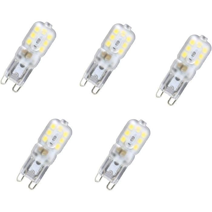 Ampoule Led G9, Gradable Dimmable, 2,5W, Blanc Chaud 3000K, Blister 5