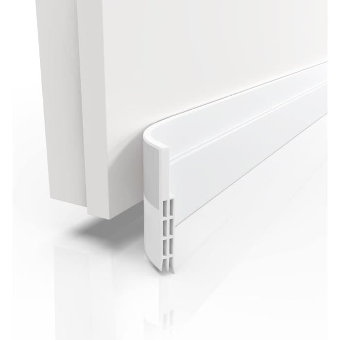 Brosse Bas de Porte 100cm,Anti-Courant D'air,Etanchéité Porte Bas de Porte Isolant,Joint de Brosse D'isolation de Porte,Blanc | Leroy Merlin