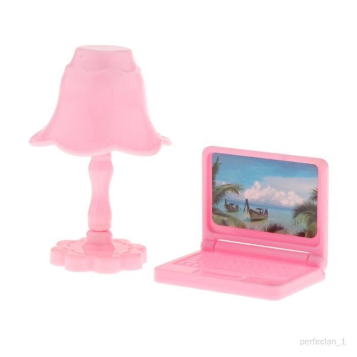 Lot De 3 Mini Accessoires Maison De Poupée - Ordinateur Portable, Tablette Et Téléphone En Alliage De Zinc - Décoration Réaliste