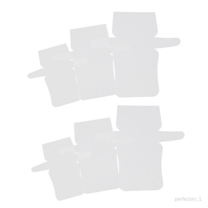 6 X Feuilles de Toile En Plastique Transparent à Mailles pour Sac à Main de Broderie Rectangle