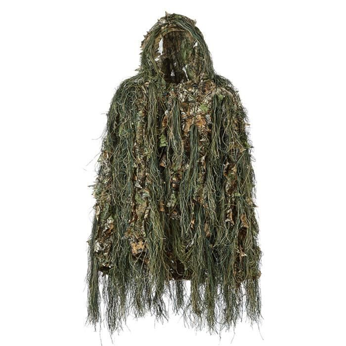 DONGKER Gants de Camouflage Ghillie 3D Feuille Ghillie Gants de Camouflage Bois CS Accessoires de Camouflage de Chasse