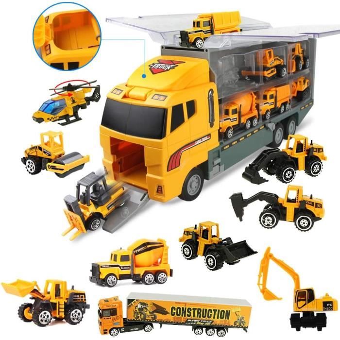 Camion de Transport Voiture Jouet Mini véhicules pour Enfants pour