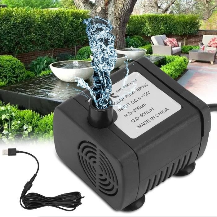 Mini Pompe à Eau Submersible USB - 4-8W - Compacte Et Étanche - Pour Fontaine, Aquarium, Jardin