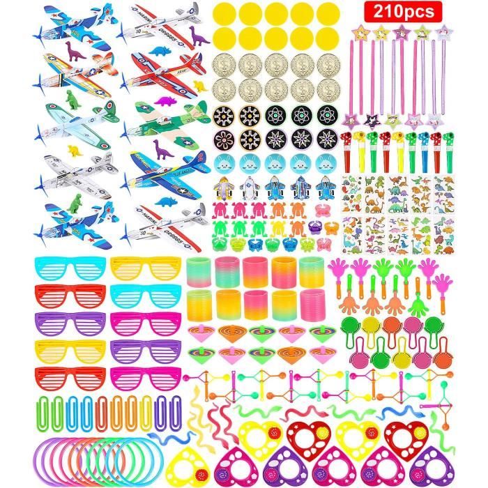 Pochette Surprise Anniversaire Enfant, 202 Pcs Jouets Cadeau, Party Favors, Prix Du Trésor, Stuffers Noël, Pour Fille Garçon, Classe Scolaire