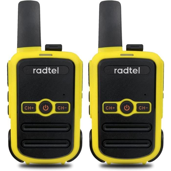 Talkie Walkie Longue Portée 5 km, NXGKET Talki Walki Enfants Adultes, Rechargeable 16 Canaux Radio avec Batterie Li-ION, Câble USB-C, VOX pour Outdoor Camping Randonnée Voyage Pêche Chasse, Lot de 3